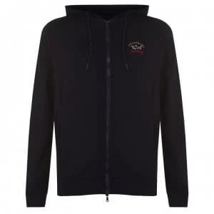 Paul And Shark Crew Logo Full Zip Hoodie - Navy 013