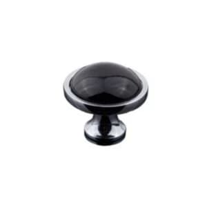 BQ Black Chrome effect Classic Knob Furniture knob D34 mm