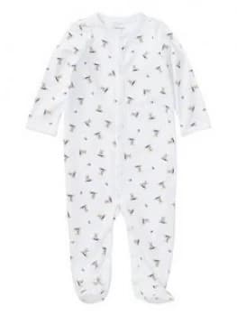 Ralph Lauren Baby Boys Classic Bear Print All In One - White