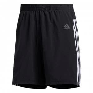 adidas Mens Response Run It 3-Stripes Shorts - Black/White