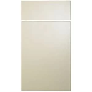 Cooke Lewis Raffello High Gloss Cream Drawerline door drawer front W400mm Pack of 1