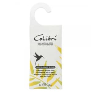 Colibri Wool Protect Hanging Sachet Lemongrass (Pack of 10)