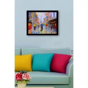 SC0715 Multicolor Decorative Framed MDF Painting
