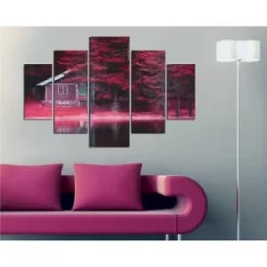 ST149 Multicolor Decorative MDF Painting (5 Pieces)