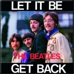 The Beatles - Let It Be / Get Back Fridge Magnet
