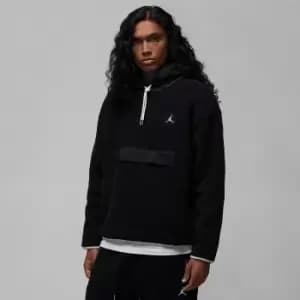 Jordan M J Essential Statement Fleece Winter Hoody, Black/Sail/Sail, Male, Hoodies, DV1582-010