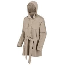 Regatta Beige 'Garbo' Zip Off Hood Waterproof Jacket - 8
