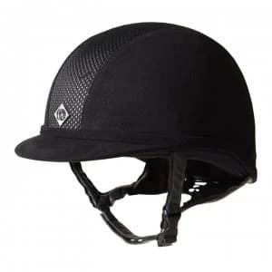 Charles Owen AYR8 Riding Hat Adults - Black/Silver