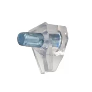 GTV Glass Shelf Supports Plug in Steel Plastic Pegs Pins 5mm Hole, Pack of 100