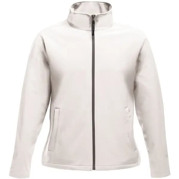 Professional ABLAZE Printable Softshell Jacket womens Fleece jacket in White. Sizes available:UK 10,UK 12,UK 14,UK 16,UK 18,UK 20