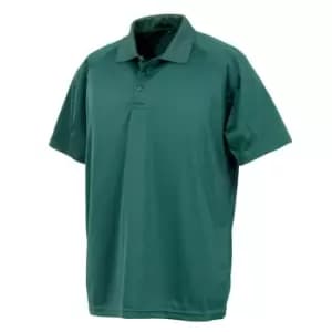 Spiro Impact Mens Performance Aircool Polo T-Shirt (3XL) (Bottle Green)