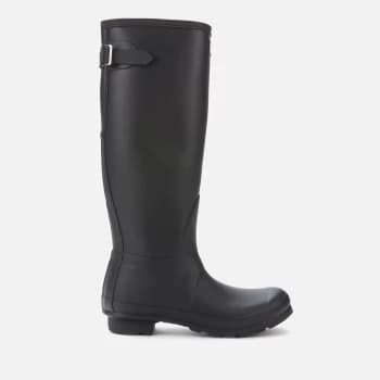 Hunter Womens Original Back Adjustable Wellies - Black - UK 3
