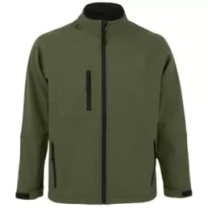 SOLS Mens Relax Soft Shell Jacket (Breathable, Windproof And Water Resistant) (L) (Dark Green)