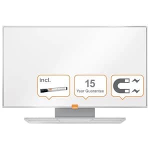 Nobo Widescreen Nano Clean 32" Whiteboard with Magnetic Steel Surface and Aluminium Frame