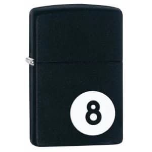 Zippo 8 Ball Black Matte Windproof Lighter