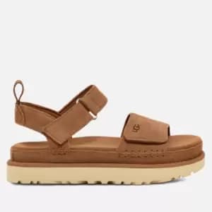 UGG Womens Goldenstar Suede Flatform Sandals - UK 7
