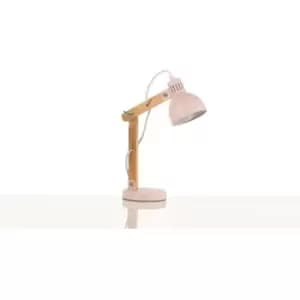 Netlighting Nora Desk Task Lamp, Pink, Wood
