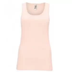 SOLS Womens/Ladies Jane Sleeveless Tank / Vest Top (L) (Creamy Pink)