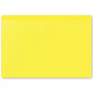 Document pouches, self adhesive, A4 landscape, pack of 10, yellow