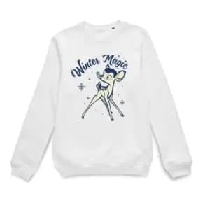 Disney Bambi Magic Christmas Jumper - White - S