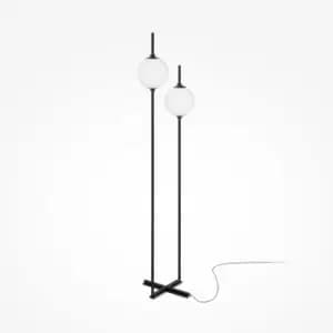 Maytoni The Sixth Sense Modern 2 Light Dimmable Multi Arm Floor Lamp Black 3000K