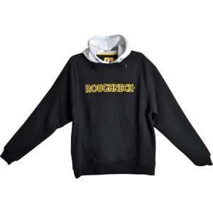Roughneck Mens Hoodie Black Grey 2XL