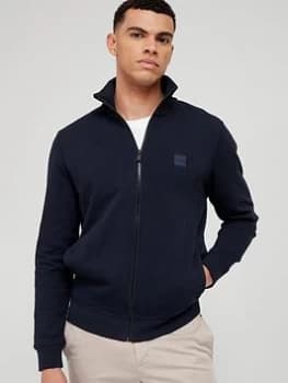 Boss Zestart Zip Through Sweat - Dark Blue