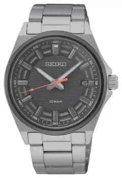 Seiko SUR507P1 Mens Grey Dial Stainless Steel Watch