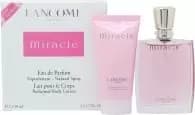 Lancome Miracle Gift Set 50ml Eau de Parfum + 50ml Body Lotion