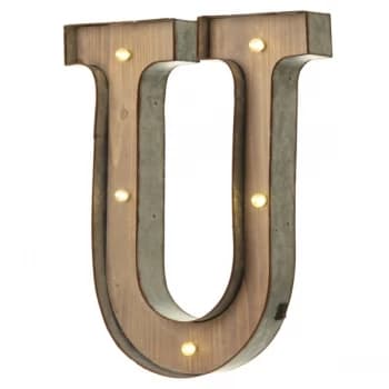 U With LED Letter By Heaven Sends