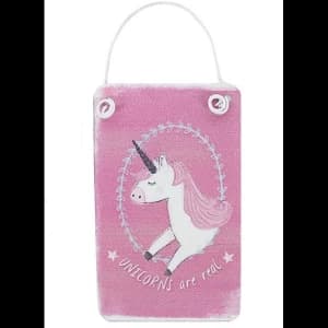 Mini Pink Unicorn Metal Sign Pack Of 12