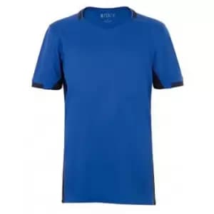 SOLS Childrens/Kids Classico Contrast Short Sleeve Football T-Shirt (12 Years) (Royal Blue/French Navy)