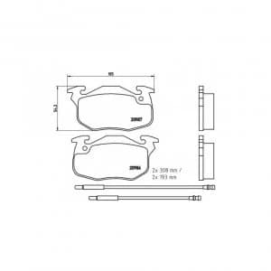 Front Brake Pad Set BREMBO P 61 044