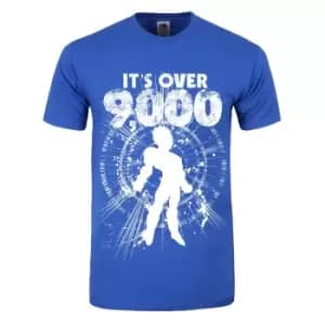 Grindstore Mens Its Over 9000 T-Shirt (L) (Blue)