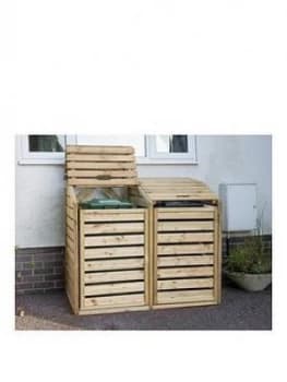 Forest Double Wheelie Bin Hide