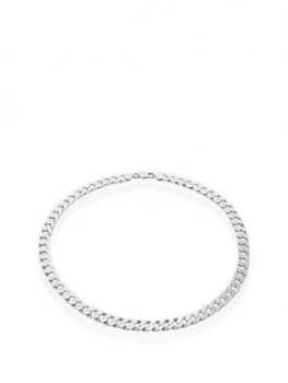 Beaverbrooks Silver Curb Mens Chain