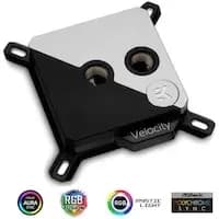 EK Water Blocks EK-Quantum Velocity Strike D-RGB CPU Water Block - Matte Black + Silver