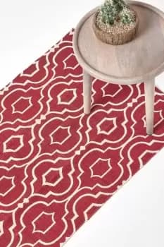 Riga 100% Cotton Printed Patterned Hall Runner, 66 x 200 cm