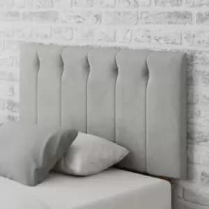 Hepburn Plush Velvet Headboard Velvet Silver (Grey)