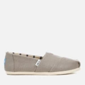 TOMS Womens Alpargata Slip-On Pumps - Morning Dove - UK 3 - Grey