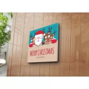 4545YYC-003 Multicolor Decorative Canvas Painting Merry Christmas