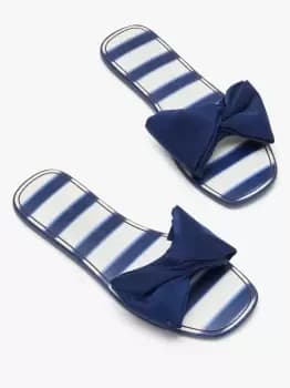 Bikini Bow Slide Sandals - Awning Strpe/Otrspce - 3