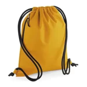 Bagbase Unisex Adult Recycled Drawstring Bag (One Size) (Mustard Yellow)