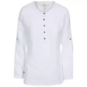 Trespass Womens Messina Casual Cotton Blouse (M) (White)