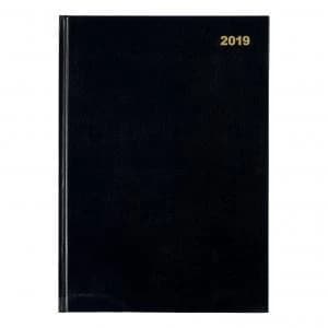 Office 2019 Diary 2 Pages Per Day Black 941029