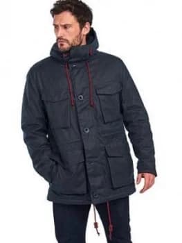Barbour Ordel Wax Jacket - Navy