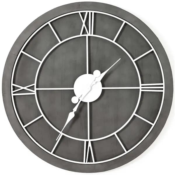 Hill Williston Grey Wall Clock HI-21645