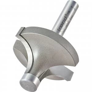 Trend Pin Guided Round Over Router Cutter 34.4mm 19mm 1/4"