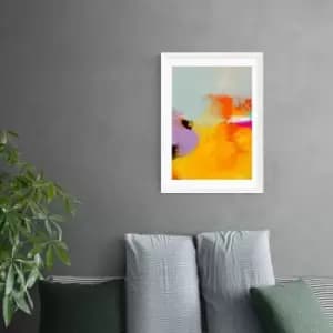 East End Prints Yellow Blush III Framed Print Orange