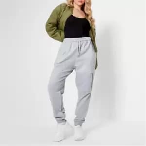 I Saw It First Zip Detail Oversized Joggers - Grey